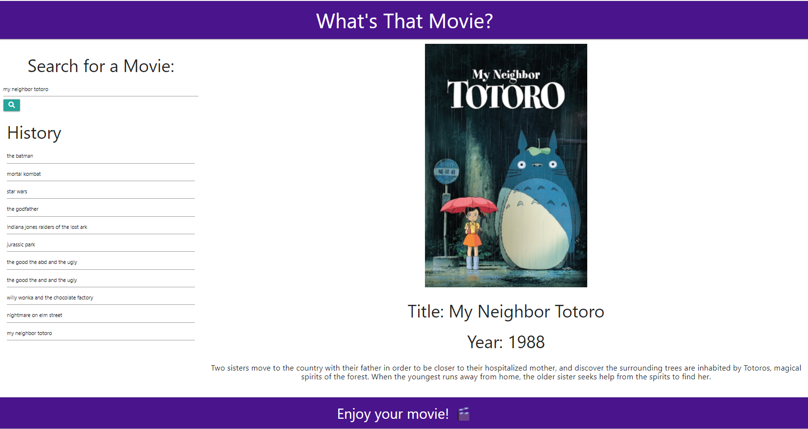 What's That Movie